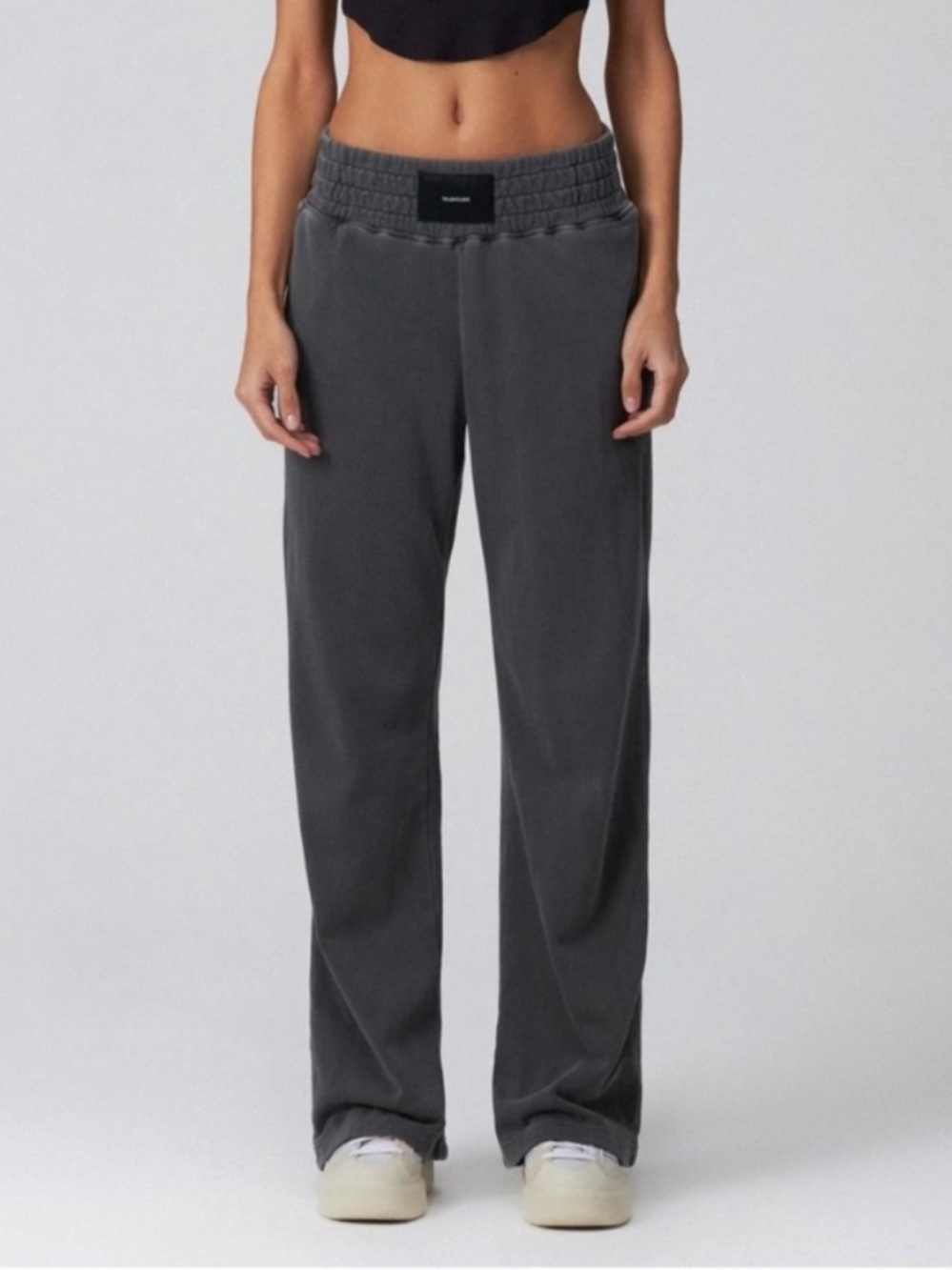 Talentless women’s high waist boxing pants gray small